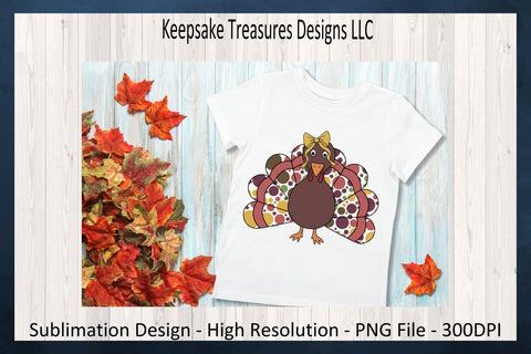 Cute Boy & Girl Turkey Set, Fall Illustration, Thanksgiving Turkeys, Sublimation Png Sublimation Keepsake Treasures Designs LLC. 