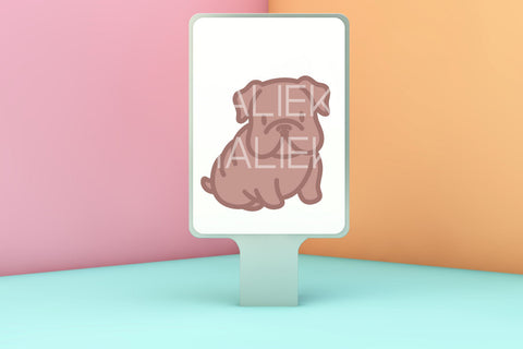 Cute Bulldogs Color PNG and SVG Design Set SVG HalieKStudio 