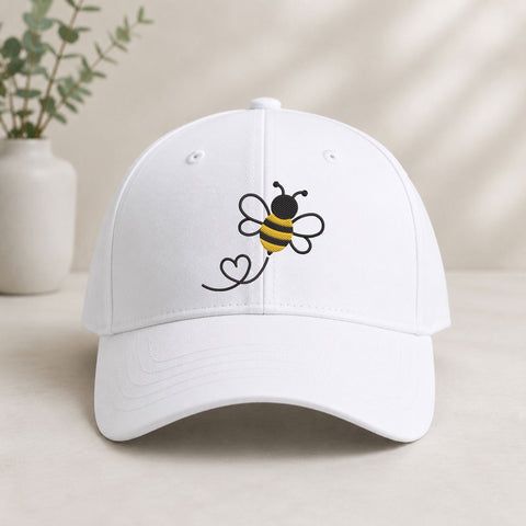 Cute Bumble Bee Heart Machine Embroidery Design – Bee Love Embroidery File Embroidery/Applique DESIGNS PatternFeed8 