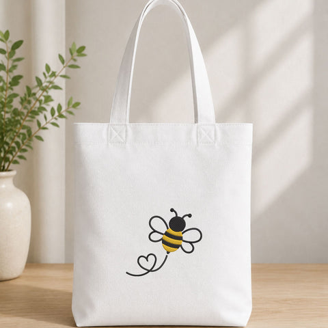 Cute Bumble Bee Heart Machine Embroidery Design – Bee Love Embroidery File Embroidery/Applique DESIGNS PatternFeed8 