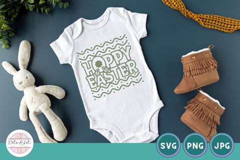 Cute Bunny Butt Hoppy Easter SVG SVG Dots-A-Lot 