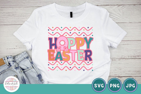 Cute Bunny Butt Hoppy Easter SVG SVG Dots-A-Lot 