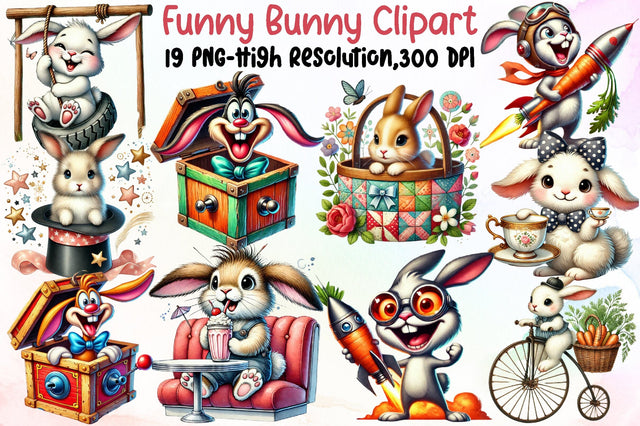 Cute Bunny Clipart Bunny Png Rabbit Png Sublimation designartist 