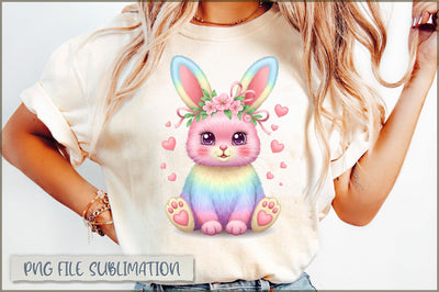 Cute Bunny Clipart PNG Sublimation Shetara Begum 