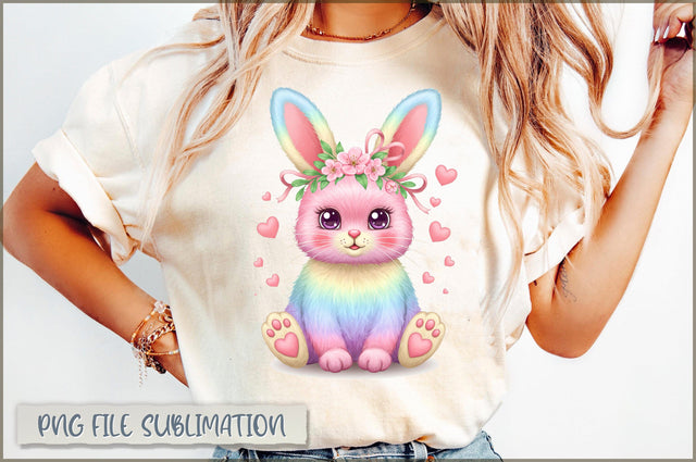 Cute Bunny Clipart PNG Sublimation Shetara Begum 