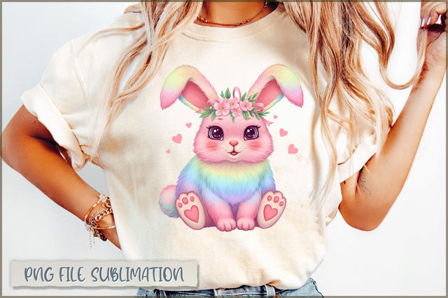 Cute Bunny Clipart PNG Sublimation Shetara Begum 