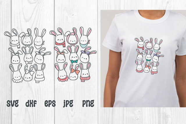 Cute Bunny Easter, easter egg svg, dxf, png, jpg, eps SVG dadan_pm 