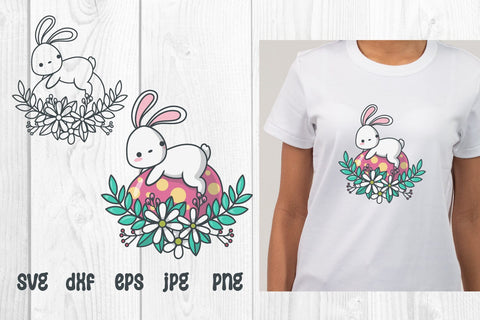 Cute Bunny Easter, easter egg svg, dxf, SVG dadan_pm 