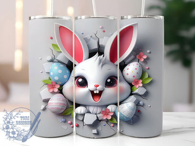 Cute Bunny Hole Easter Tumbler, Easter Bunny Tumbler, Cute Easter Wrap, Stylish 20oz Wrap, Sublimation Design, Trendy Gift Idea, Inspirational Easter Tumbler Sublimation ToriDesigns 