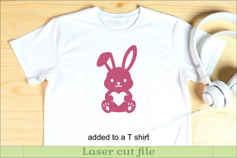 Cute Bunny Silhouettes, Easter Rabbit Laser Cut Files 1 SVG APInspireddesigns 