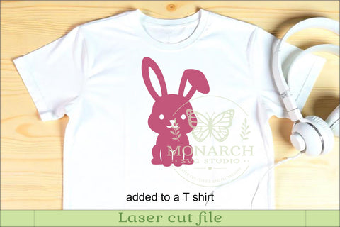 Cute Bunny Silhouettes, Easter Rabbit Laser Cut Files 2 SVG APInspireddesigns 