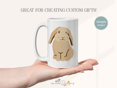 Cute Bunny SVG – Adorable Bunny Cut File for Easter & Crafts SVG Aja Nicole Designs 