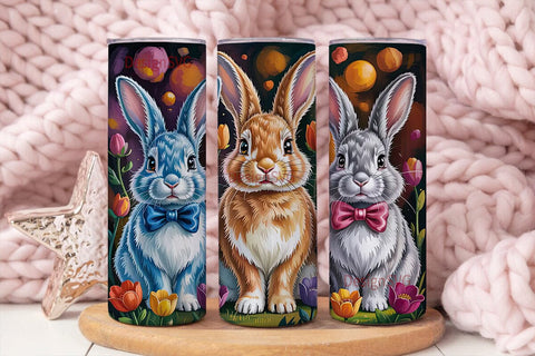 Cute BunTHSPs 20oz Tumbler Wrap Sublimation DesignSVG 