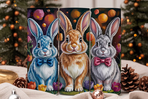 Cute BunTHSPs 20oz Tumbler Wrap Sublimation DesignSVG 