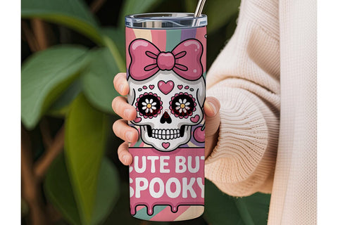 Cute But Spooky 20oz Tumbler Wrap Sublimation DesignSVG 