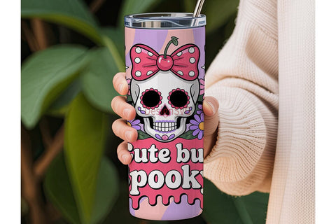 Cute But Spooky 20oz Tumbler Wrap Sublimation DesignSVG 