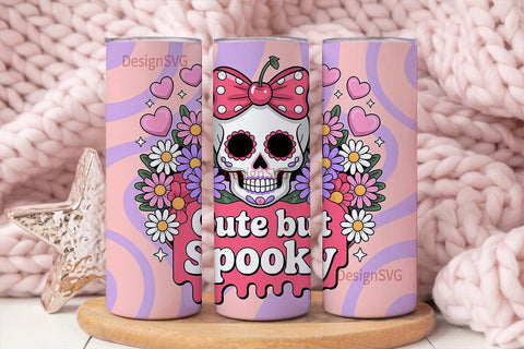 Cute But Spooky 20oz Tumbler Wrap Sublimation DesignSVG 