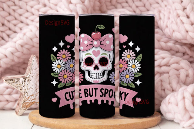 Cute But Spooky 20oz Tumbler Wrap Sublimation DesignSVG 