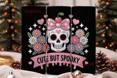 Cute But Spooky 20oz Tumbler Wrap Sublimation DesignSVG 