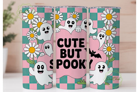 Cute But Spooky 20oz Tumbler Wrap Sublimation PixelChick 
