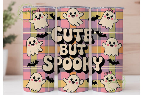 Cute But Spooky 20oz Tumbler Wrap Sublimation PixelChick 