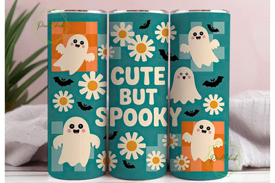 Cute But Spooky 20oz Tumbler Wrap Sublimation PixelChick 