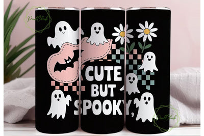 Cute But Spooky 20oz Tumbler Wrap Sublimation PixelChick 