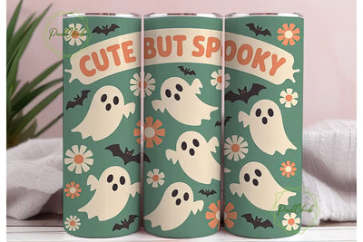 Cute But Spooky 20oz Tumbler Wrap Sublimation PixelChick 