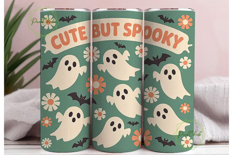 Cute But Spooky 20oz Tumbler Wrap Sublimation PixelChick 