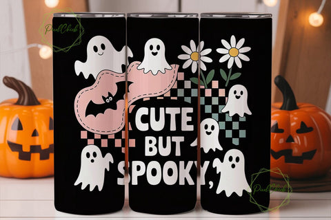 Cute But Spooky 20oz Tumbler Wrap Sublimation PixelChick 