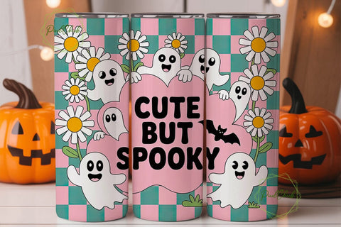 Cute But Spooky 20oz Tumbler Wrap Sublimation PixelChick 