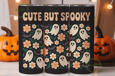 Cute But Spooky 20oz Tumbler Wrap Sublimation PixelChick 