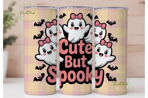 Cute But Spooky 20oz Tumbler Wrap Sublimation PixelChick 