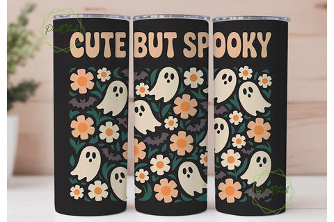 Cute But Spooky 20oz Tumbler Wrap Sublimation PixelChick 