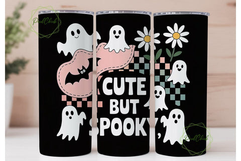 Cute But Spooky 20oz Tumbler Wrap Sublimation PixelChick 