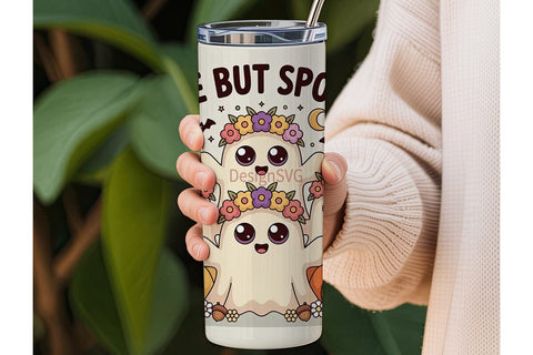 Cute But Spooky Halloween 20oz Tumbler Sublimation DesignSVG 