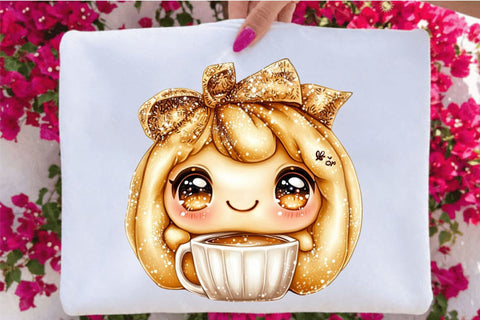 Cute Café & Bakery Dumpling Clipart Bundle. Sublimation SVGArt 