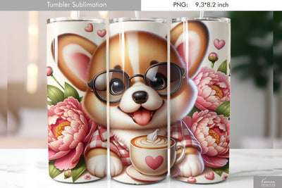 Cute cartoon animal. Kids tumbler design Sublimation Kseniia designer 