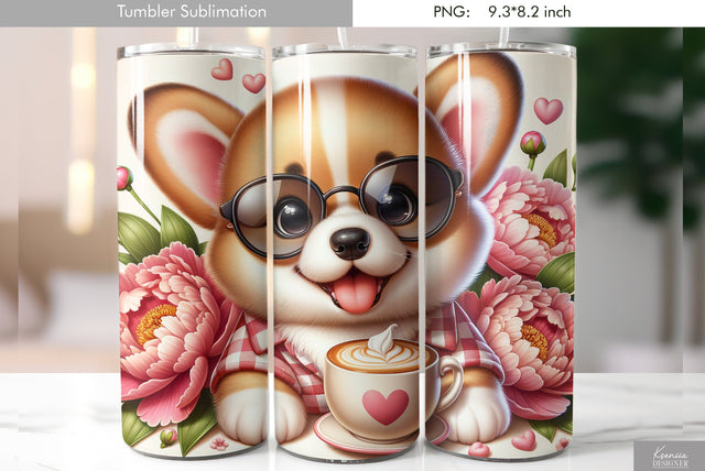 Cute cartoon animal. Kids tumbler design Sublimation Kseniia designer 