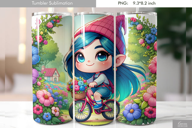 Cute cartoon animal. Kids tumbler design Sublimation Kseniia designer 
