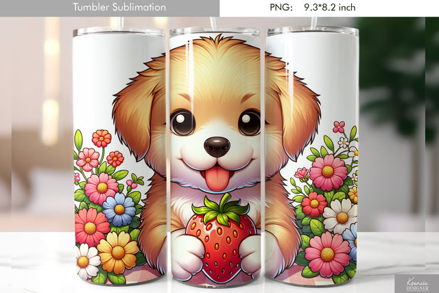 Cute cartoon animal. Kids tumbler design Sublimation Kseniia designer 
