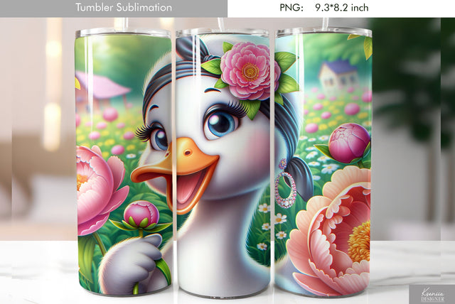 Cute cartoon animal. Kids tumbler design Sublimation Kseniia designer 