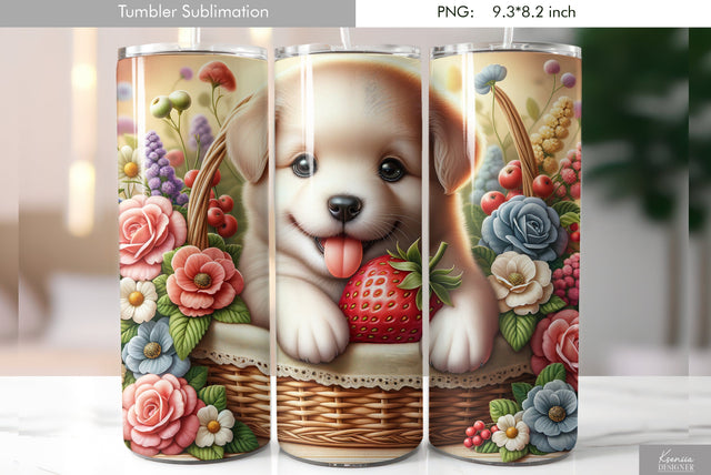 Cute cartoon animal. Kids tumbler design Sublimation Kseniia designer 