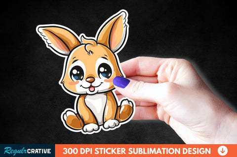 Cute Cartoon Animal Sticker Clipart Bundle Sublimation Regulrcrative 