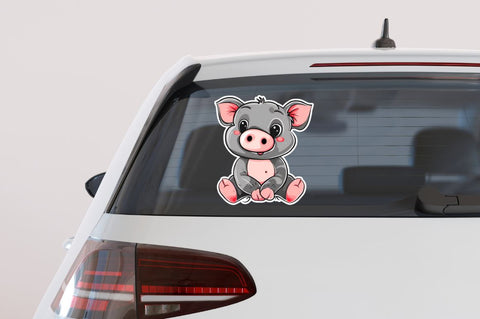 Cute Cartoon Animal Sticker Clipart Bundle Sublimation Regulrcrative 