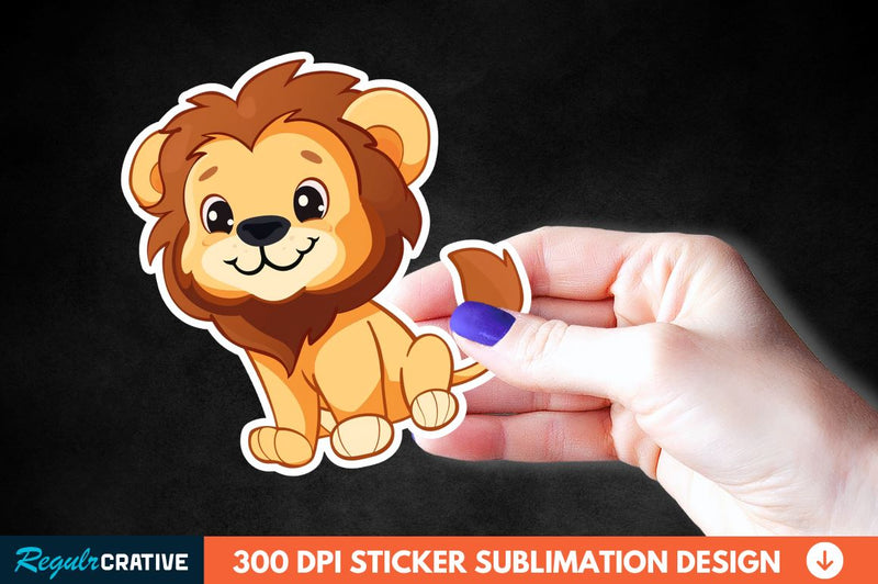Cute Cartoon Animal Sticker Clipart Sublimation Regulrcrative 