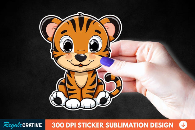 Cute Cartoon Animal Sticker Clipart Sublimation Regulrcrative 
