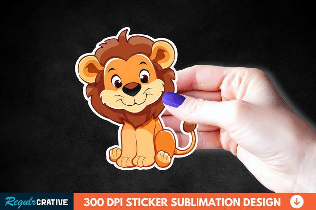 Cute Cartoon Animal Sticker Clipart Sublimation Regulrcrative 