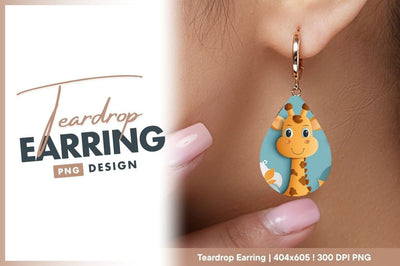 Cute cartoon giraffe in paper cut style Sublimation Regulrcrative 
