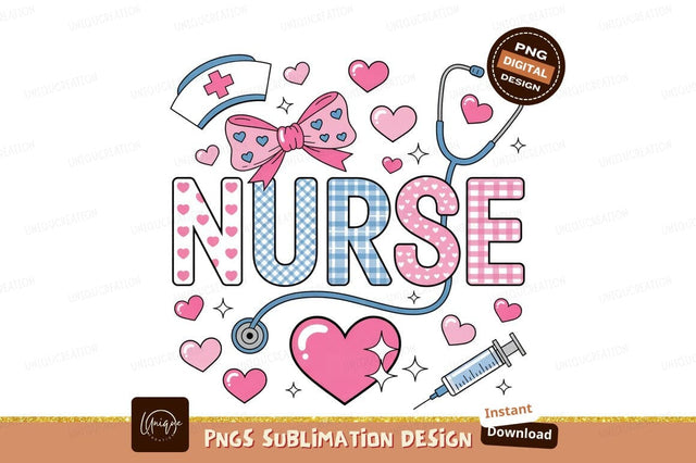 Cute Cartoon Nurse Design Sublimation Png Sublimation Designangry 